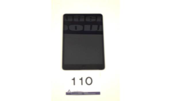tablet APPLE, type A1490, werking niet gekend, mogelijks icloud locked, zonder kabels